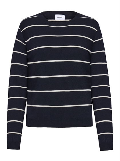 GRUNT Pige Strik Ferro Bas - Navy Stripe 